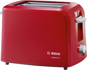 Bosch CompactClass TAT3A014 Brødrister 980W Rød/lysegrå