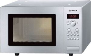 Bosch Mikrobølgeovn Fritstående 800W 17liter Rustfrit stål