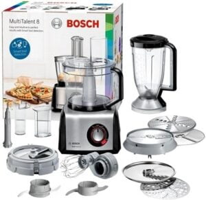 Bosch MultiTalent 8 MC812M865 Køkkenmaskine 3.9liter Børstet rustfrit stål/sort