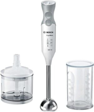 Bosch ErgoMixx MSM66120 Stavblender Turbofunktion Hvid, telegrå
