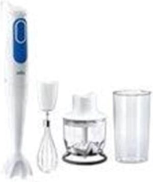 Braun Multiquick 3 MQ 3025 WH Omelette Stavblender Hvid/blå
