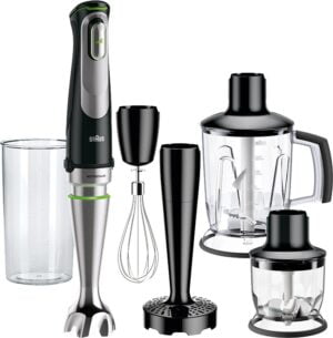 Braun Multiquick 9 MQ 9147X Stavblender Pulsfunktion Premium sort/børstet rustfrit stål