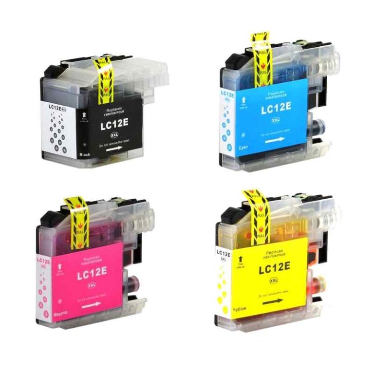 LC12E BK-C-M-Y blækpatron 97 ml Kompatibel Brother - LC12E - s4