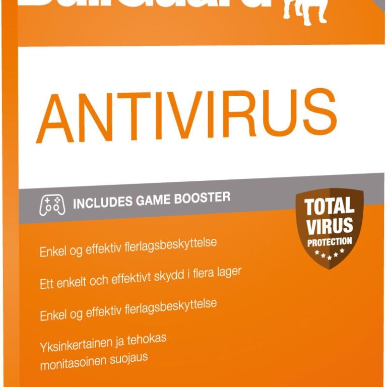 BullGuard Antivirus 2021 Bokspakke 1 år/1 enhed