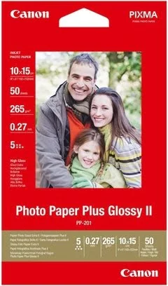 Canon   Glossy II PP-201 Fotopapir 100 x 150 mm 50ark