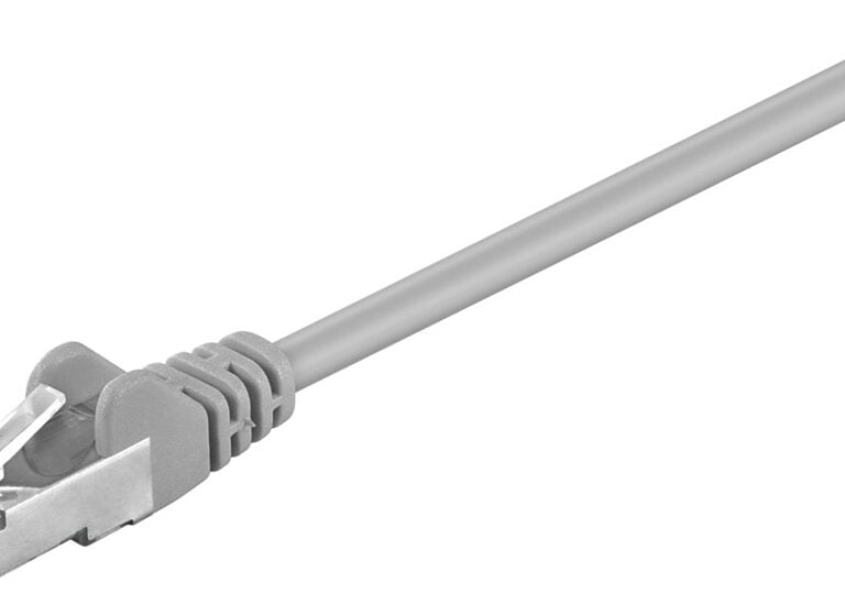 Cat5E Netværkskabel 1m Skærmet SF/UTP GRÅ