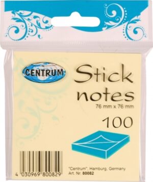 Gule Stick Notes 76 x 76 100ark/pk