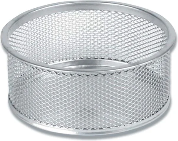 Clipsholder tråd metal m/skridsikker bund sølv