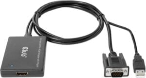 Club 3D Videoadapter HDMI / VGA 60cm Sort