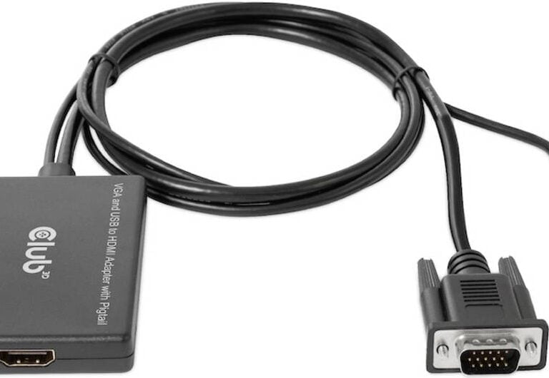 Club 3D Videoadapter HDMI / VGA 60cm Sort