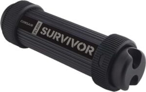 CORSAIR Flash Survivor Stealth 128GB USB 3.0 Sort Grå
