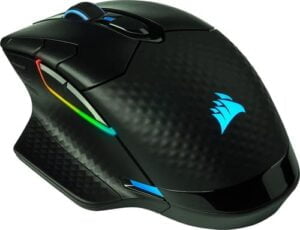 CORSAIR Gaming DARK CORE RGB PRO Optisk Trådløs Kabling Sort