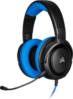 CORSAIR Gaming HS35 Kabling Headset Sort Blå