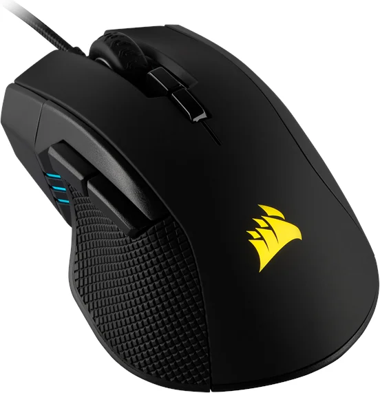 CORSAIR Gaming IRONCLAW RGB FPS/MOBA Optisk Kabling Sort
