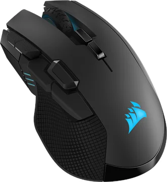 CORSAIR Gaming IRONCLAW RGB Optisk Trådløs Kabling Sort