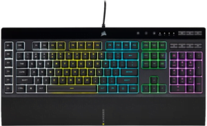 CORSAIR Gaming K55 RGB PRO Tastatur Gummitrykknap RGB/16,8 millioner farver Kabling USA internationalt