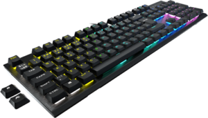 CORSAIR Gaming K60 RGB PRO Low Profile Tastatur Mekanisk RGB/16,8 millioner farver Kabling Nordisk