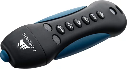 CORSAIR Flash Padlock 3 64GB USB 3.0 Sort Blå - CMFPLA3B-64GB