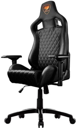 COUGAR Armor S Black Gamer Stol Sort Orange