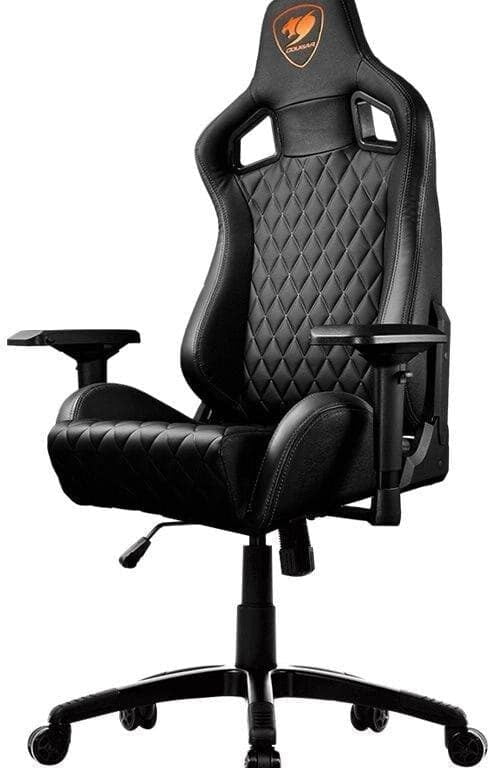 COUGAR Armor S Black Gamer Stol Sort Orange