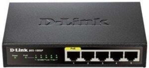 D-Link DES 1005P Switch 5-porte 10/100  PoE