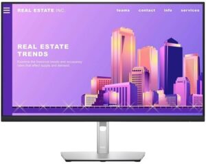 Dell P2722H 27 1920 x 1080 VGA (HD-15) HDMI DisplayPort 60Hz Pivot Skærm