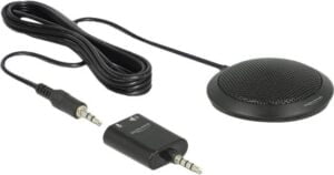 DeLOCK Condenser Table Microphone Mikrofon Kabling -32dB Omni-directional Sort