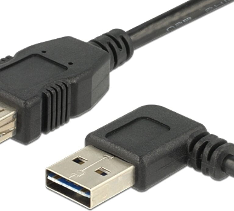 DeLOCK Easy USB 2.0 USB forlængerkabel 50cm Sort