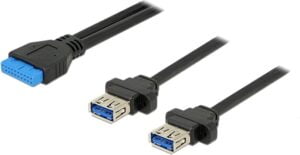 DeLOCK USB-kabel 80cm Sort