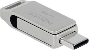 DeLOCK 64GB USB 3.2 Gen 1 / USB-C Sølv