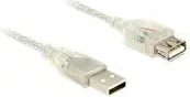 DeLOCK USB 2.0 USB forlængerkabel 5m Transparent