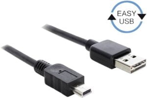 DeLOCK USB-kabel 3m Sort