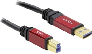 DeLOCK USB 3.0 USB-kabel 3m Sort