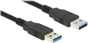 DeLOCK USB 3.0 USB-kabel 2m Sort - 85062