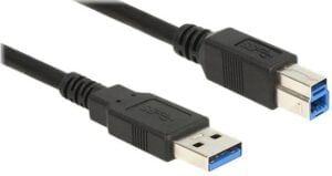 DeLOCK USB 3.0 USB-kabel 5m Sort