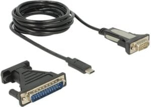 DeLOCK USB/serialkabelsæt Sort