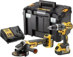 Værktøjssæt DeWalt DCK2080P2T-QW (DCD796 + DCG405)  18 V  2x5,0 Ah batt. - DCK2080P2T-QW