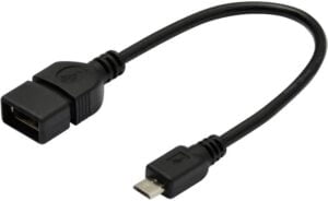 ASSMANN USB-kabel 20cm Sort