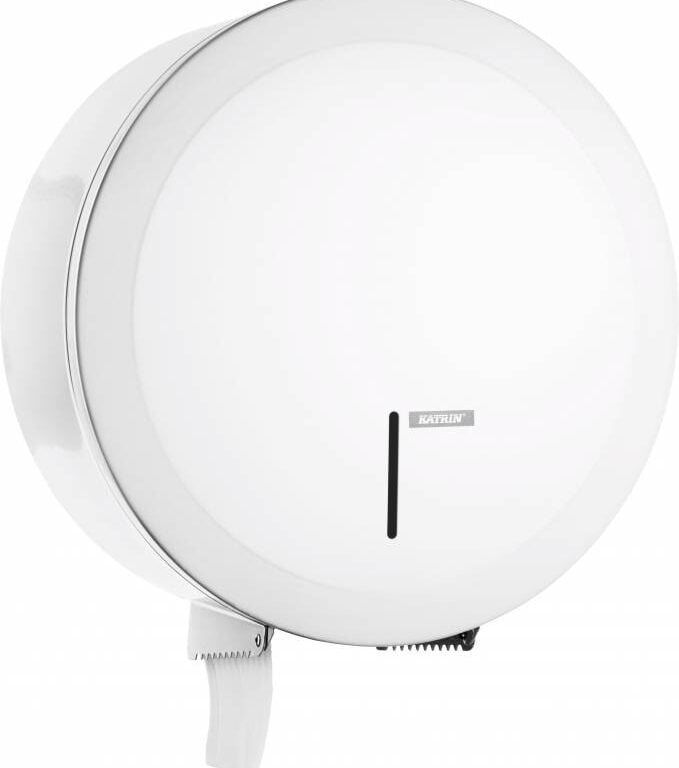 Dispenser t/toiletpapir Katrin Ny Gigant ML metal hvid 997016