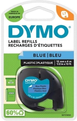 DYMO LetraTAG Tape  (1,2 cm x 4 m) 1rulle(r) - S0721650
