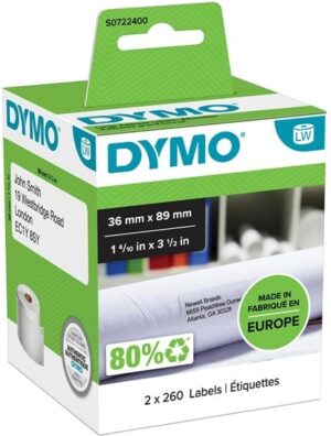 DYMO LabelWriter Adresseetiketter 36 x 89 mm 520etikette(r)