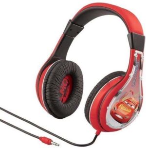 KIDdesigns Cars 3 Kabling Hovedtelefoner Sort Rød Hvid Gul