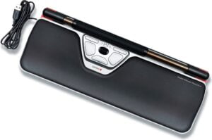 Contour RollerMouse Red Plus Dobbelt lasersensor Kabling Sort Sølv - RM-RED PLUS