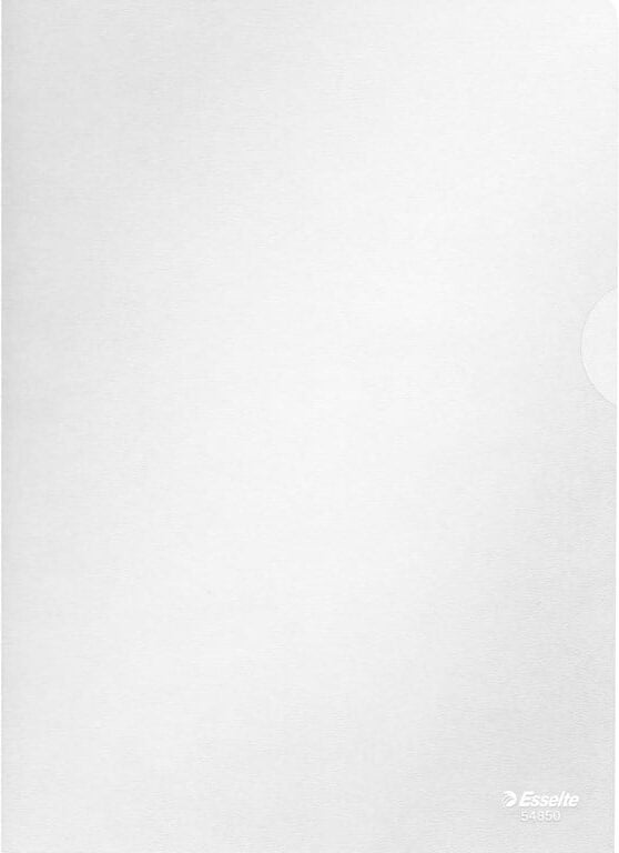 Plastomslag Esselte A5 0,105mm åben top/højre 100stk/pak