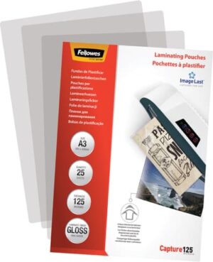 Fellowes Lamineringslommer - 125 micron A3 25stk