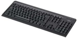 Fujitsu KB410 - Tastatur - USB - Nordisk - sort -