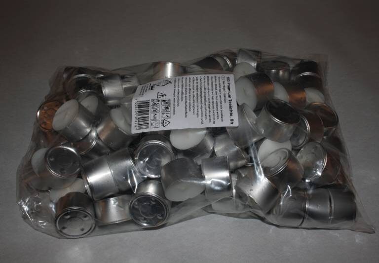 Fyrfadslys 8 timer 100stk/ps