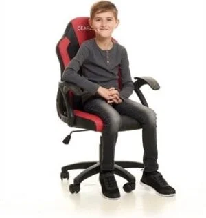 GEAR4U Junior Hero Gamer stol black red