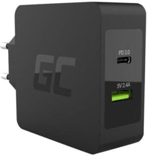 Green Cell Charger USB-C 45W PD with cable USB-C and extra USB port