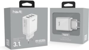 Havit 3 ports USB lader 3.1A Hvid